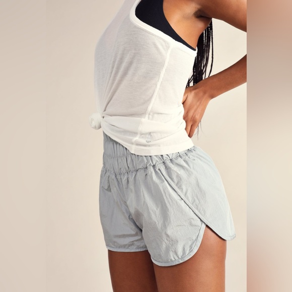 FREE PEOPLE MOVEMENT - THE WAY HOME SHORTS - ARCTIC MIST women’s size Small - Picture 2 of 9